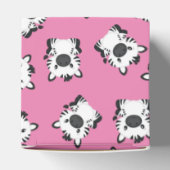 Zebra Baby Shower Safari Pink Girl Geschenkschachtel (Oben)