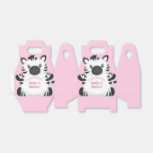 Zebra Baby Shower Safari Pink Girl Geschenkschachtel (Ungefaltet)