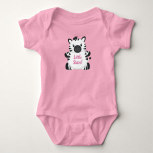 Zebra Baby Shower Safari Pink Girl Strampler