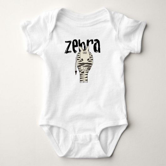 Zebra Baby Strampler (Vorderseite)