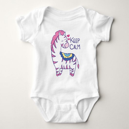 Zebra Baby Strampler (Vorderseite)