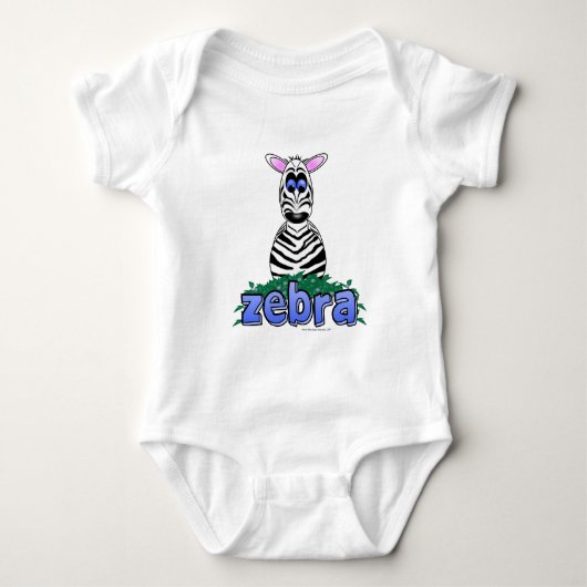 ZEBRA BABY STRAMPLER (Vorderseite)