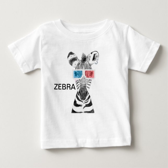 Zebra Baby T - Shirt (Vorderseite)