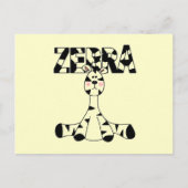 Zebra Baby Tshirts und Geschenke Postkarte (Vorderseite)