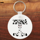 Zebra Baby Tshirts und Geschenke Schlüsselanhänger (Vorderseite)
