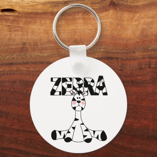 Zebra Baby Tshirts und Geschenke Schlüsselanhänger (Vorderseite)