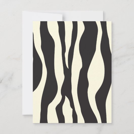 Zebra-Babyparty Einladung (Rückseite)