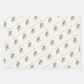 Zebra Ballon Partys CadeauPapiervellen Set Geschenkpapier Set (Vorderseite 2)