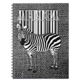 Zebra Barcode Art Notizblock (Vorderseite)