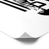 Zebra Barcode Art Poster (Ecke)