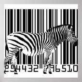 Zebra Barcode Art Poster (Vorne)
