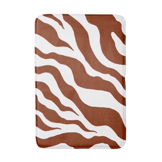 Zebra Bath Mat Bad Rug Badematte (Vorderseite Vertikal)