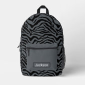 Zebra Bedruckter Rucksack (Vorderseite)
