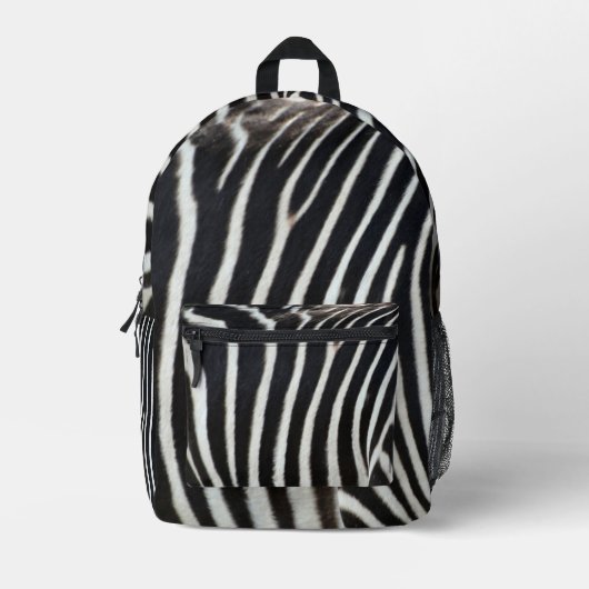 Zebra bedruckter rucksack (Vorderseite)