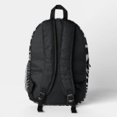 Zebra Bedruckter Rucksack (Rückseite)
