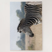 Zebra bei der Safari Puzzle (Vertikal)