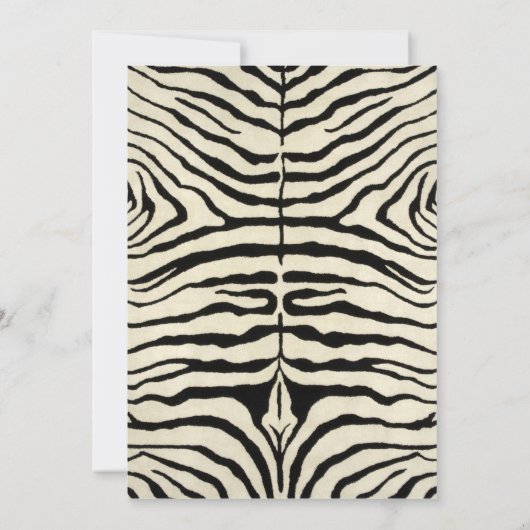 Zebra Birth Ankündigungen (Rückseite)