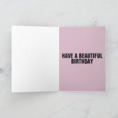 ZEBRA BIRTHDAY CARD KARTE (Innenseite)