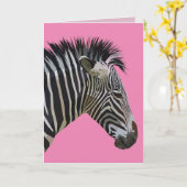 ZEBRA BIRTHDAY CARD KARTE (Gelbe Blume)
