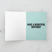 ZEBRA BIRTHDAY CARD KARTE (Innenseite)