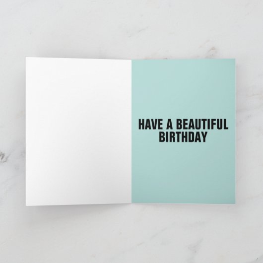 ZEBRA BIRTHDAY CARD KARTE (Innenseite)