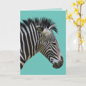 ZEBRA BIRTHDAY CARD KARTE (Gelbe Blume)