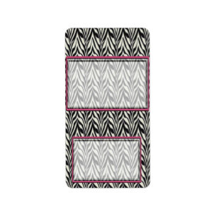 Zebra Birthday Hershey Miniature Candy Wrapper Adressaufkleber