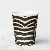 Zebra Birthday Paper Cup Pappbecher (Rechts)