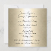 Zebra Birthday Party Einladung (Rückseite)