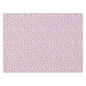 Zebra Birthday Party Pink Tischdecke (Vorderseite (Horizontal))