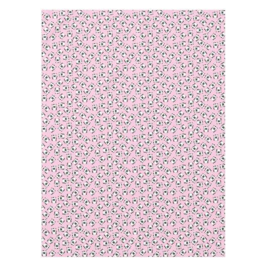 Zebra Birthday Party Pink Tischdecke (Vorderseite)