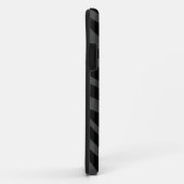 Zebra Black and Gray Print Case-Mate iPhone Hülle (Hinten/Rechts)