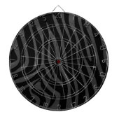 Zebra Black and Gray Print Dartscheibe (vorne)