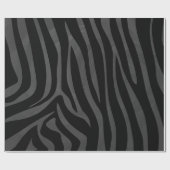 Zebra Black and Gray Print Geschenkpapier (Flach)