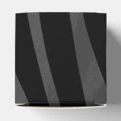 Zebra Black and Gray Print Geschenkschachtel (Oben)