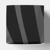 Zebra Black and Gray Print Geschenkschachtel (Oben)