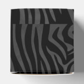 Zebra Black and Gray Print Geschenkschachtel (Oben)
