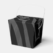 Zebra Black and Gray Print Geschenkschachtel (Vorderseite)
