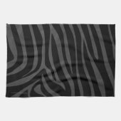 Zebra Black and Gray Print Handtuch (Horizontal)
