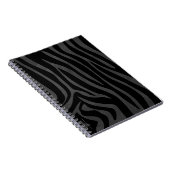 Zebra Black and Gray Print Notizblock (Rechte Seite)