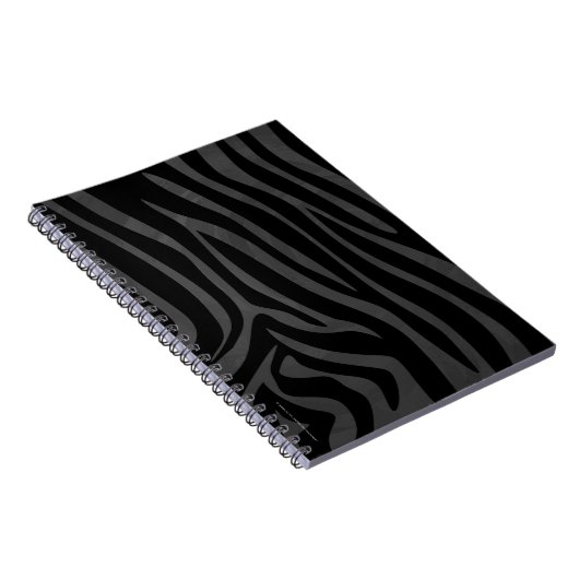 Zebra Black and Gray Print Notizblock (Rechte Seite)