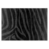 Zebra Black and Gray Print Schneidebrett (Vorderseite)
