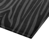 Zebra Black and Gray Print Schneidebrett (Ecke)
