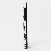 Zebra Black and Gray Print Silhouette Case-Mate iPhone Hülle (Hinten/Links)