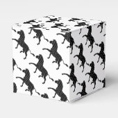 Zebra Black and Gray Print Silhouette Geschenkschachtel (Vorderseite)