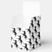 Zebra Black and Gray Print Silhouette Geschenkschachtel (Geöffnet)