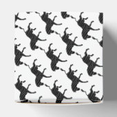 Zebra Black and Gray Print Silhouette Geschenkschachtel (Oben)