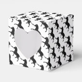 Zebra Black and Gray Print Silhouette Geschenkschachtel (Vorderseite)