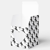 Zebra Black and Gray Print Silhouette Geschenkschachtel (Geöffnet)