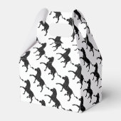 Zebra Black and Gray Print Silhouette Geschenkschachtel (Vorderseite)